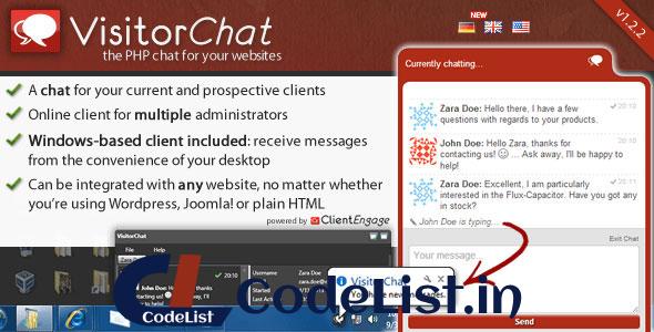 PHP Chat with Web- & Windows Clients – VisitorChat