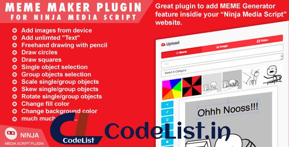 Meme Maker Plugin For Ninja Media Script