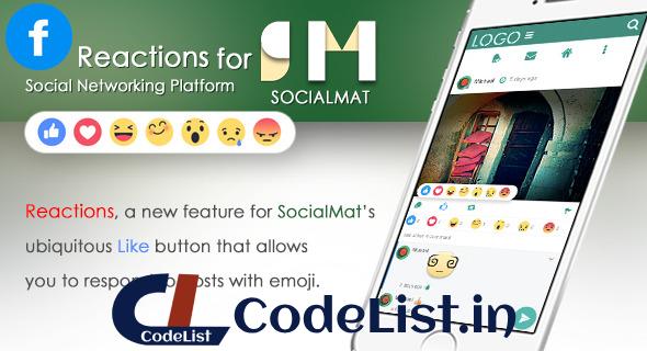 Facebook Style Reaction for SocialMat