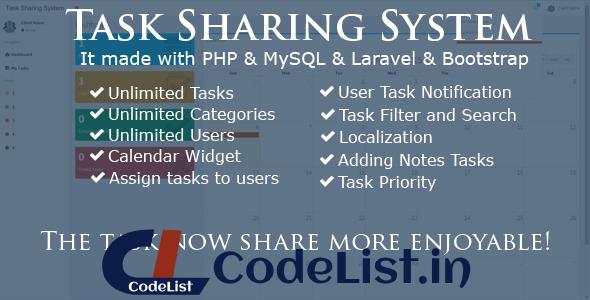 Task Sharing System – Laravel