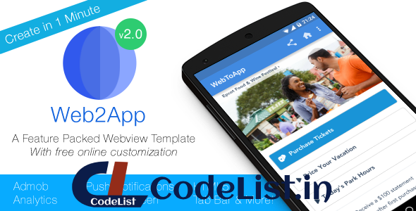 Web2App – Quickest Feature-Rich Android Webview