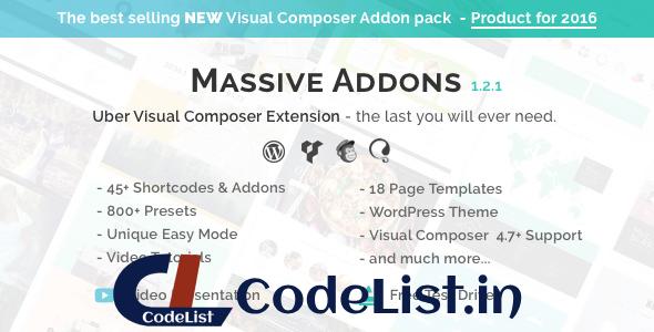 Visual Composer Extensions – Massive Addons v1.2.1