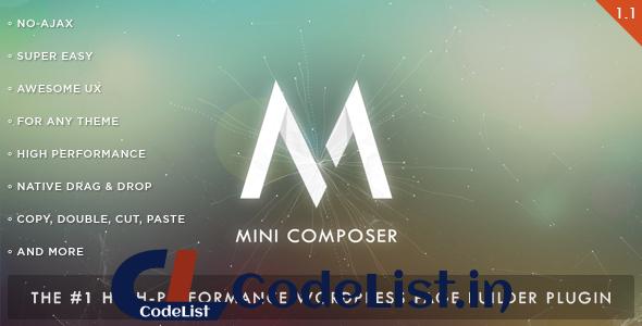 Mini Composer – High-Performance Page Builder Plugin