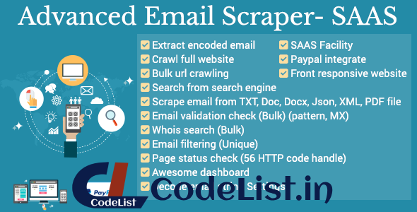 Advanced Email Scraper – SaaS Pack
