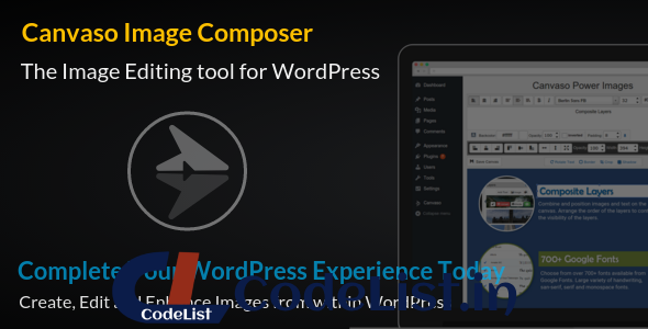 Canvaso Image Composer for WordPress