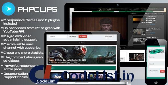 PHPClips v2.0 – Video Sharing Platform