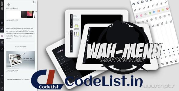 Wah-Menu For WordPress v2.0