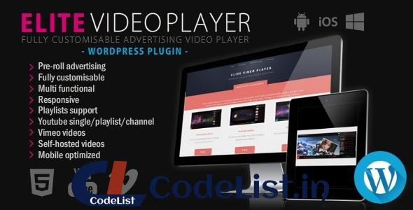 Elite Video Player v2.0.6 – WordPress plugin