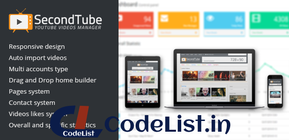 SecondTube – YouTube Videos Manager