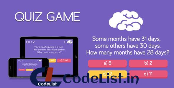 Quiz Game – HTML5 Game