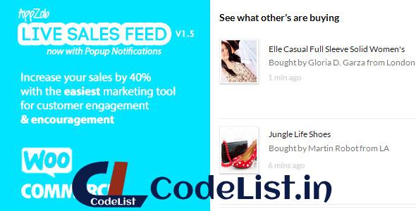 Live Sales Feed for WooCommerce v1.5