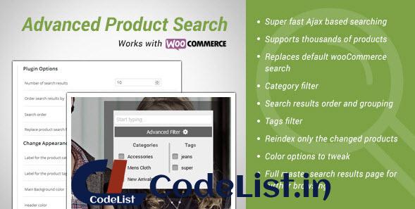 Advance Products Search for wooCommerce v1.4.2