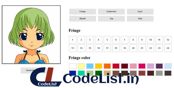 HTML5 Face Builder