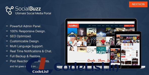 SocialBuzz v1.4 – Ultimate Social Media Portal