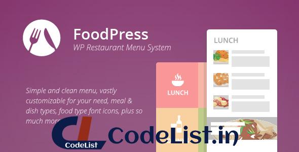 foodpress v1.5.3 – Restaurant Menu & Reservation Plugin