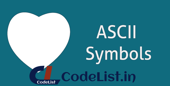 ASCII Text Symbols – Top Android App