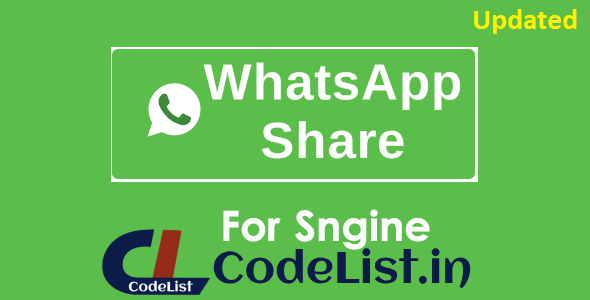 WhatsApp Share Addon For Sngine