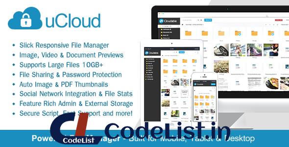 uCloud v1.4.1 – File Hosting Script – Securely Manage, Preview & Share Your Files