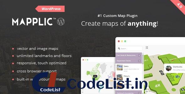 Mapplic v4.0 – Custom Interactive Map WordPress Plugin