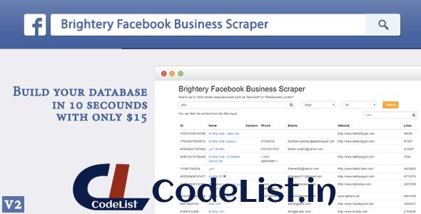 Brightery Facebook Business Scraper