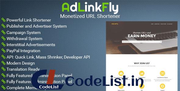 AdLinkFly v3.1.1 – Monetized URL Shortener