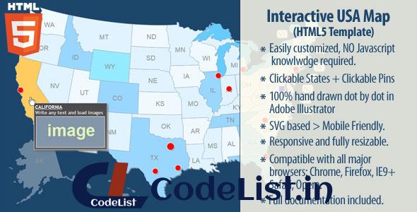 Interactive USA Map v2.0.2 – HTML5