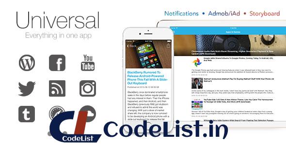 Universal for IOS – Full Multi-Purpose IOS app