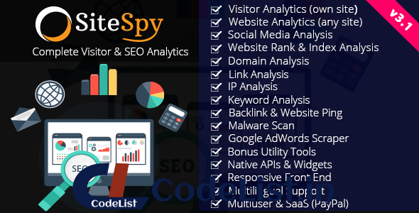 SiteSpy v3.1 – Complete Visitor & SEO Analytics