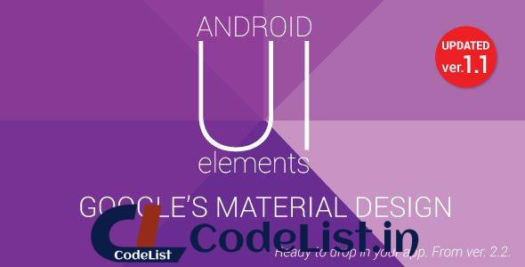 Material Design UI Android Template App v1.1