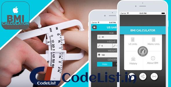 BMI Calculator for iOS – Full Application with PSD