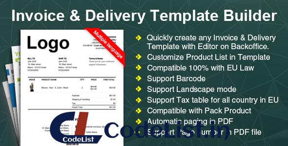 Woocommerce Invoice & Delivery Template Builder