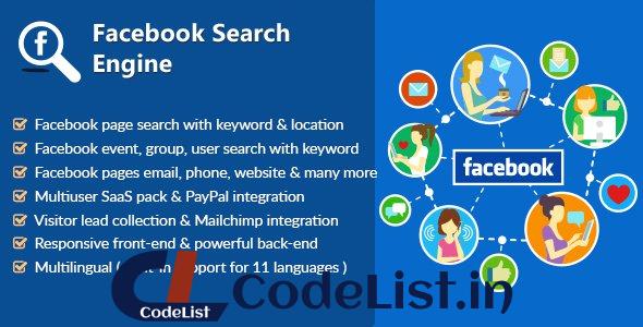 Facebook Search Engine – Lead Collector & SaaS