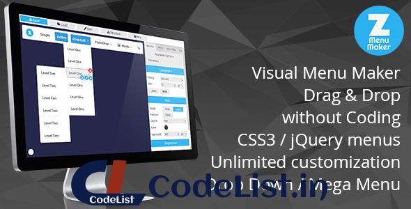 Z Menu Maker – Drop Down and Mega Menu