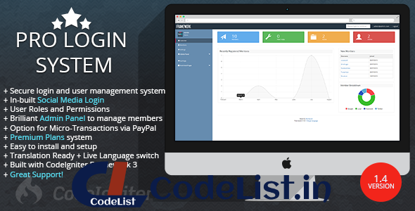 Pro Login User Management System v1.4