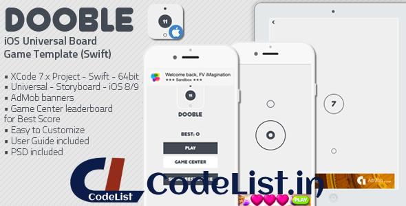 DOOBLE – iOS Universal Game Board Template (Swift)