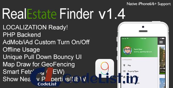 RealEstate Finder Full iOS Application v1.4