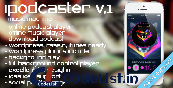 iPodcaster – music machine for iPhone