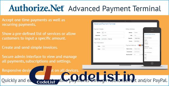 Authorize.Net Advanced Payment Terminal