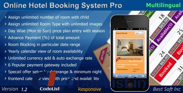 Online Hotel Booking System Pro v1.2