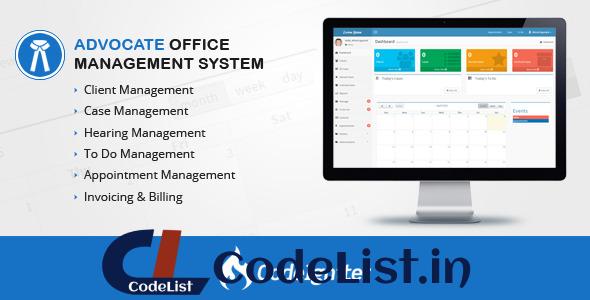 Advocate Office Management System v2.0 – nulled