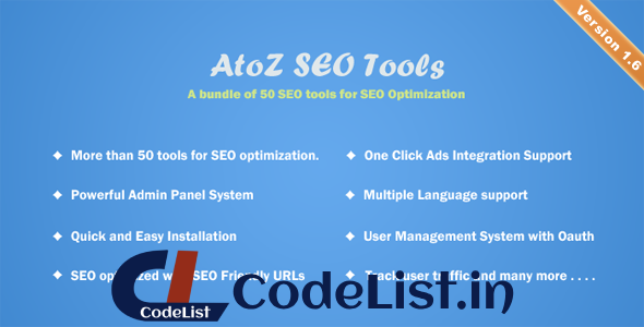 AtoZ SEO Tools v1.6 – Search Engine Optimization Tools