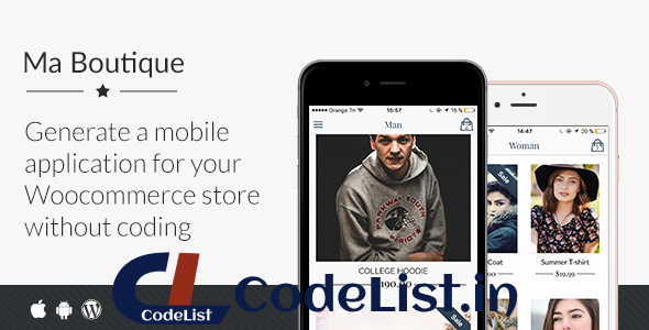 Ma Boutique – Full Ionic Mobile App for Woocommerce