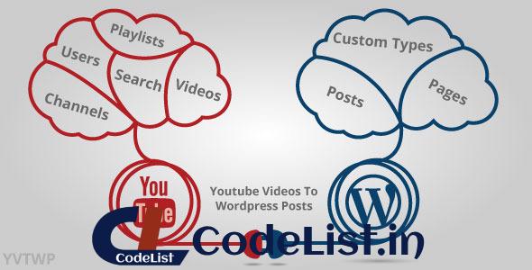 Youtube Videos To WordPress Posts v4.0.6