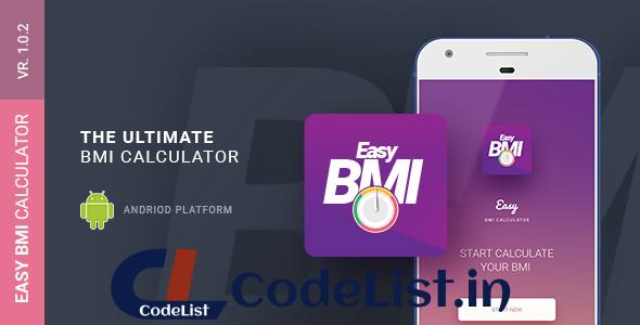 Easy BMI Calculator | Android Studio Mobile Application