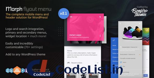 Morph v2.1 – Flyout Mobile Menu for WordPress