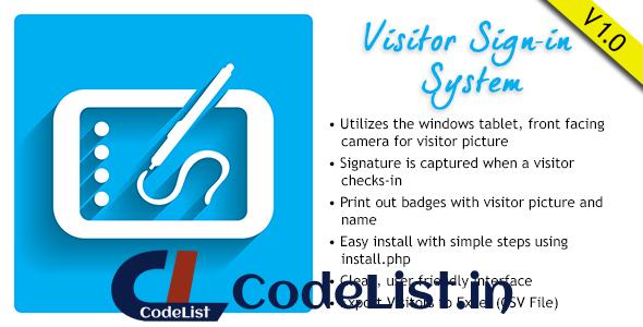 Visitor Signin System v1.0.1