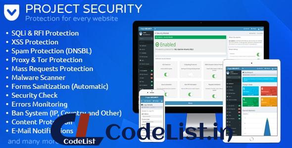 Project SECURITY v15 – Website Security, Antivirus & Firewall