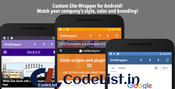 Customizable Site App Android