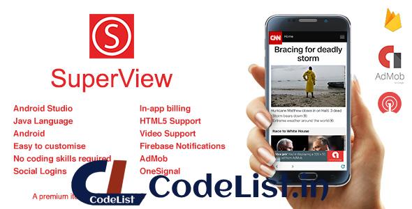 SuperView v2.0.2 – WebView App for Android with Push Notification, AdMob, In-app Billing App