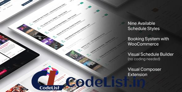 Events Schedule v1.8.1 – WordPress Plugin